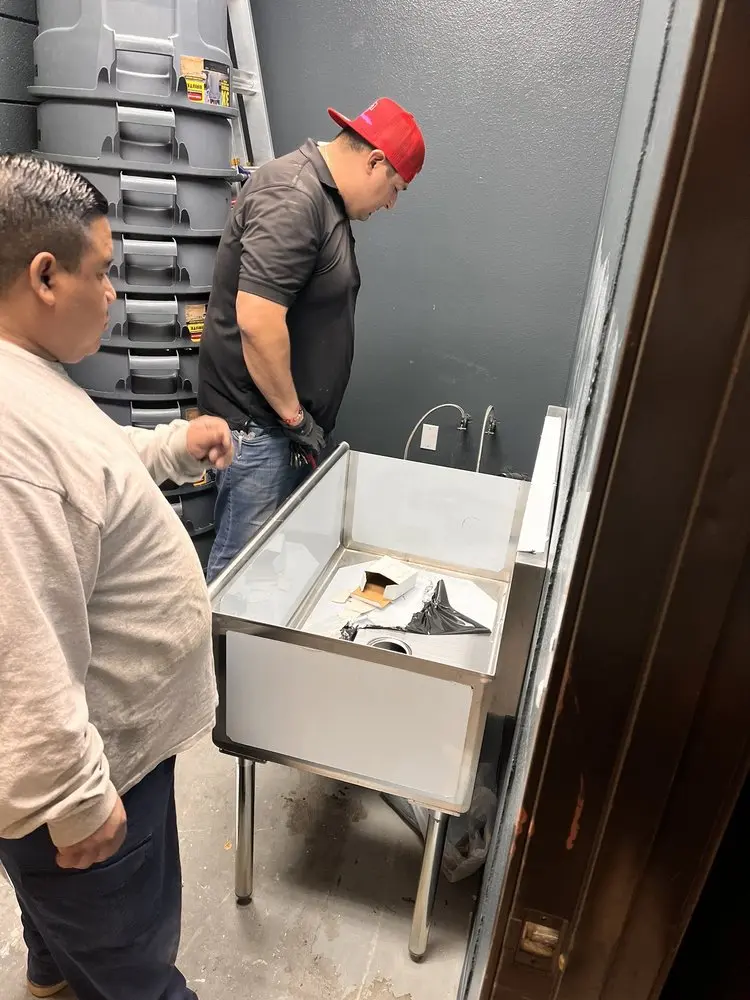 Commercial plumbing and sink installation in Deland